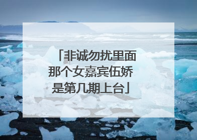 非诚勿扰里面那个女嘉宾伍娇是第几期上台