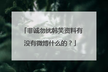 非诚勿扰韩笑资料有没有微博什么的?
