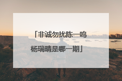 非诚勿扰陈一鸣杨瑞晴是哪一期