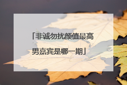 非诚勿扰颜值最高男嘉宾是哪一期