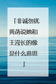 非诚勿扰黄菡说她和王滢长的像是什么意思