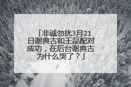 非诚勿扰3月21日谢典古和王磊配对成功，在后台谢典古为什么哭了？