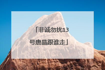 非诚勿扰13号唐晶跟谁走