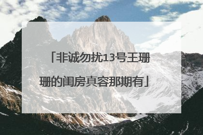 非诚勿扰13号王珊珊的闺房真容那期有