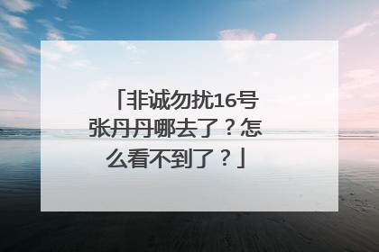 非诚勿扰16号张丹丹哪去了？怎么看不到了？