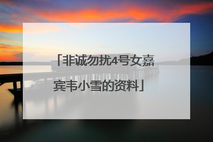 非诚勿扰4号女嘉宾韦小雪的资料