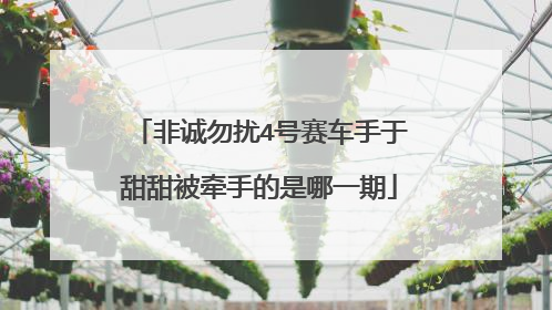非诚勿扰4号赛车手于甜甜被牵手的是哪一期