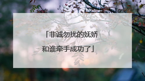 非诚勿扰的妩娇和谁牵手成功了