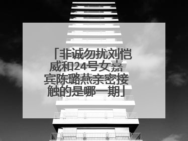 非诚勿扰刘恺威和24号女嘉宾陈璐燕亲密接触的是哪一期