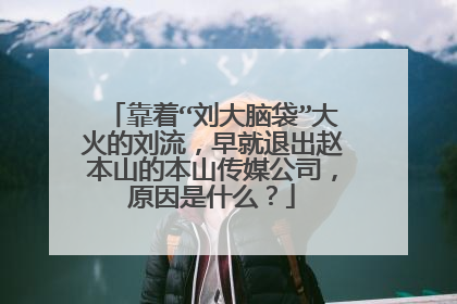 靠着“刘大脑袋”大火的刘流,早就退出赵本山的本山传媒公司,原因是什么?