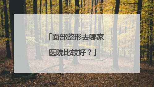 面部整形去哪家医院比较好?
