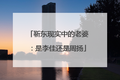 靳东现实中的老婆:是李佳还是周扬