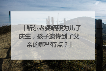 靳东老婆晒照为儿子庆生，孩子遗传到了父亲的哪些特点？