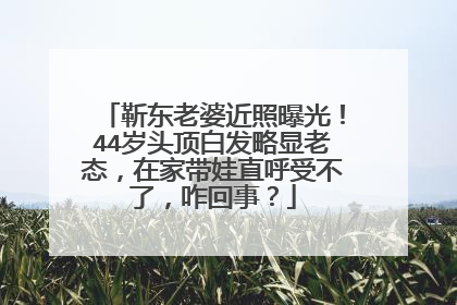 靳东老婆近照曝光!44岁头顶白发略显老态,在家带娃直呼受不了,咋回事?