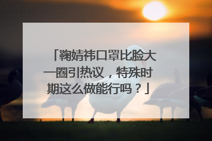 鞠婧祎口罩比脸大一圈引热议，特殊时期这么做能行吗？