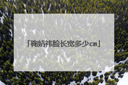 鞠婧祎脸长宽多少cm