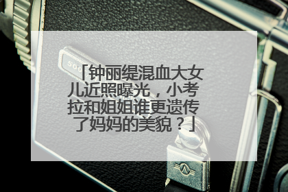 钟丽缇混血大女儿近照曝光，小考拉和姐姐谁更遗传了妈妈的美貌？