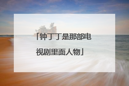 钟丁丁是那部电视剧里面人物