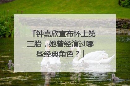 钟嘉欣宣布怀上第三胎,她曾经演过哪些经典角色?