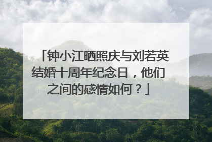 钟小江晒照庆与刘若英结婚十周年纪念日,他们之间的感情如何?