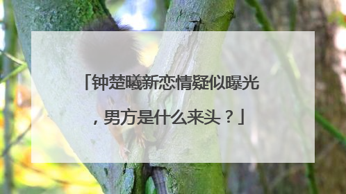 钟楚曦新恋情疑似曝光，男方是什么来头？