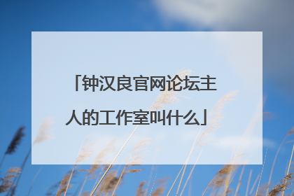 钟汉良官网论坛主人的工作室叫什么