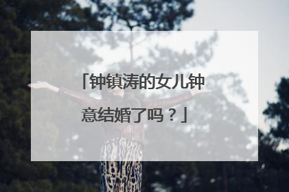 钟镇涛的女儿钟意结婚了吗？