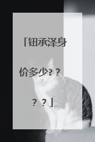钮承泽身价多少????