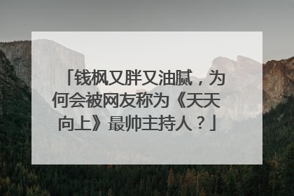 钱枫又胖又油腻，为何会被网友称为《天天向上》最帅主持人？