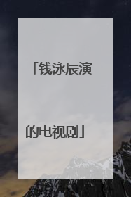 钱泳辰演的电视剧