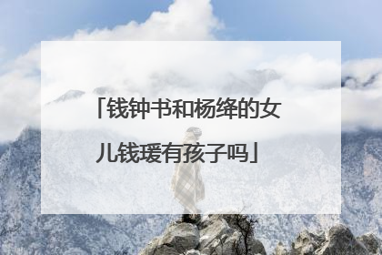 钱钟书和杨绛的女儿钱瑗有孩子吗