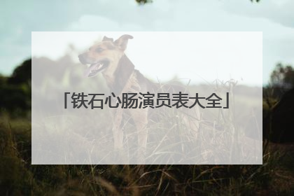 铁石心肠演员表大全