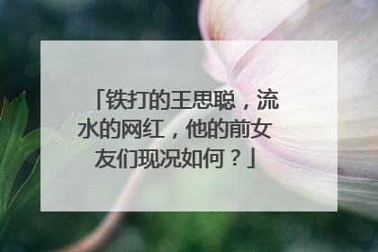 铁打的王思聪，流水的网红，他的前女友们现况如何？