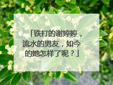铁打的谢婷婷，流水的男友，如今的她怎样了呢？