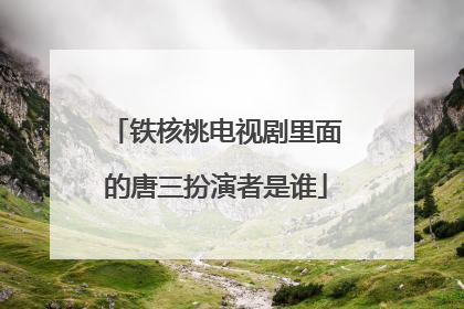 铁核桃电视剧里面的唐三扮演者是谁