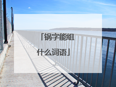 锅字能组什么词语