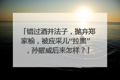 错过酒井法子,抛弃郑家榆,被应采儿“拉黑”,孙耀威后来怎样?