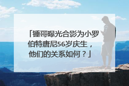 锤哥曝光合影为小罗伯特唐尼56岁庆生，他们的关系如何？