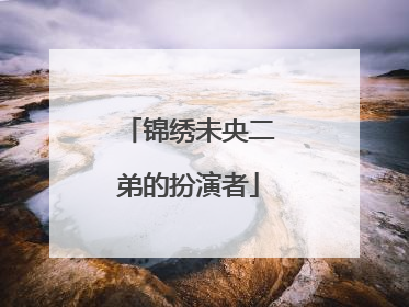 锦绣未央二弟的扮演者