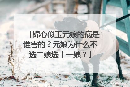 锦心似玉元娘的病是谁害的？元娘为什么不选二娘选十一娘？