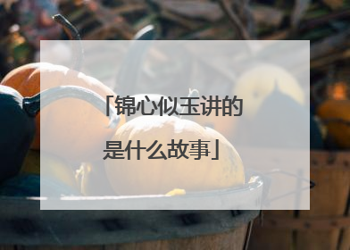 锦心似玉讲的是什么故事