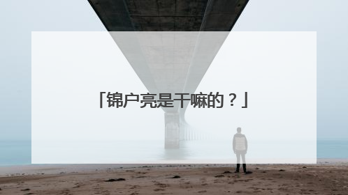 锦户亮是干嘛的?