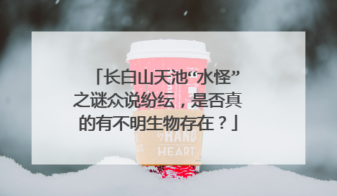 长白山天池“水怪”之谜众说纷纭,是否真的有不明生物存在?