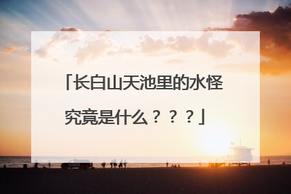 长白山天池里的水怪究竟是什么？？？