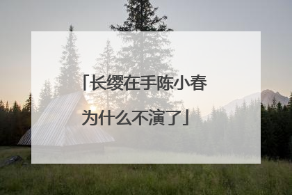 长缨在手陈小春为什么不演了