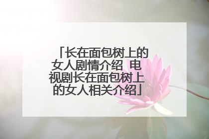 长在面包树上的女人剧情介绍 电视剧长在面包树上的女人相关介绍