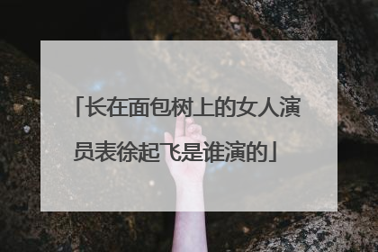 长在面包树上的女人演员表徐起飞是谁演的