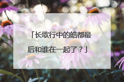 长歌行中的皓都最后和谁在一起了?