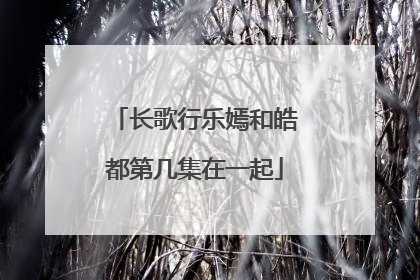 长歌行乐嫣和皓都第几集在一起