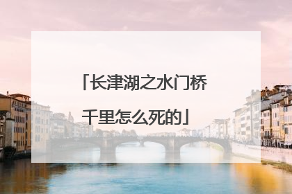 长津湖之水门桥千里怎么死的